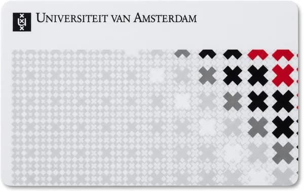 Universiteit van Amsterdam RFID card produced by CampusRFID
