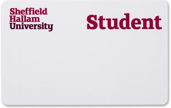 Sheffield Hallam University RFID card produced by CampusRFID