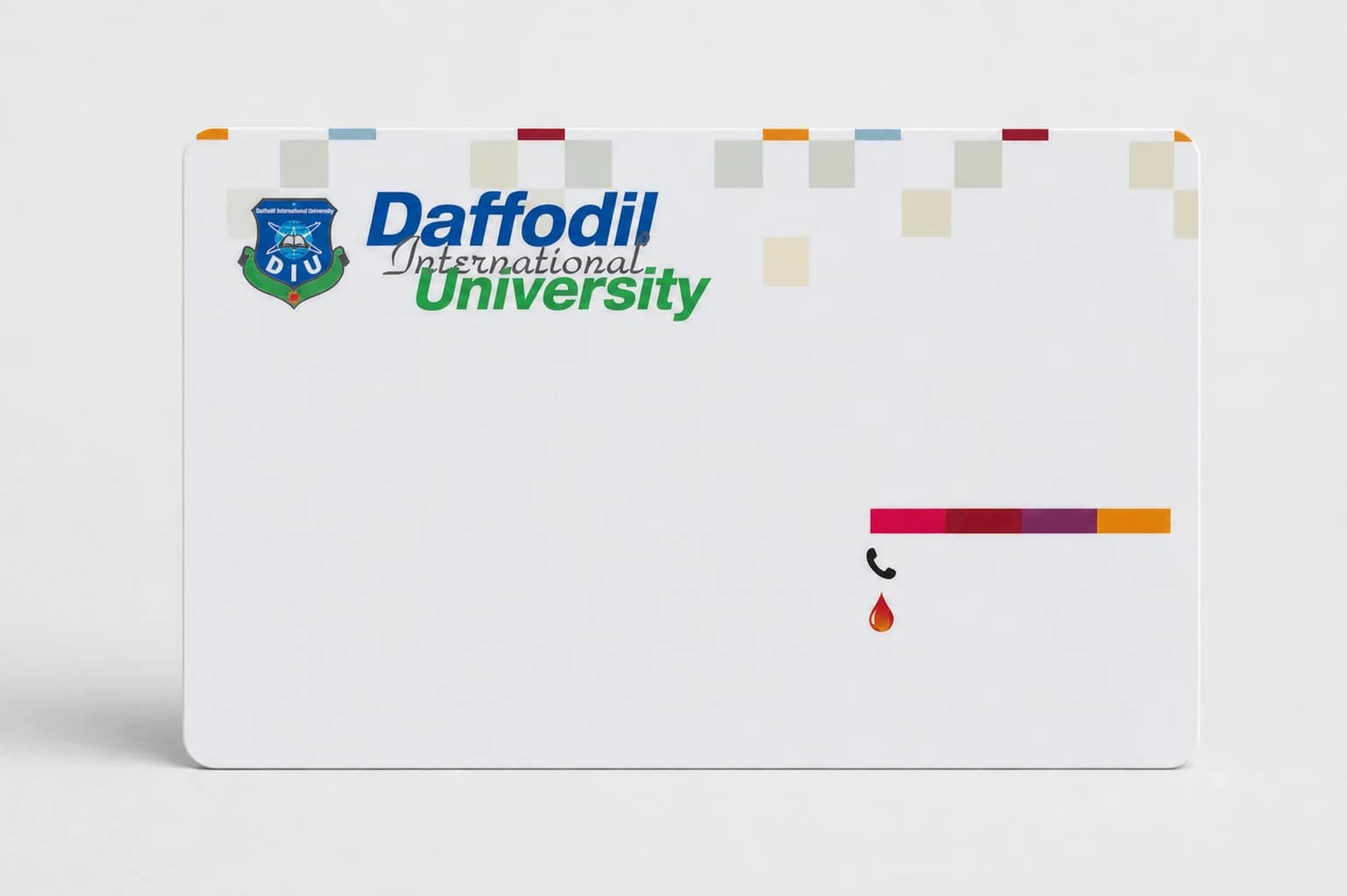 Daffodil International University Student ID Cards produced by CampusRFID