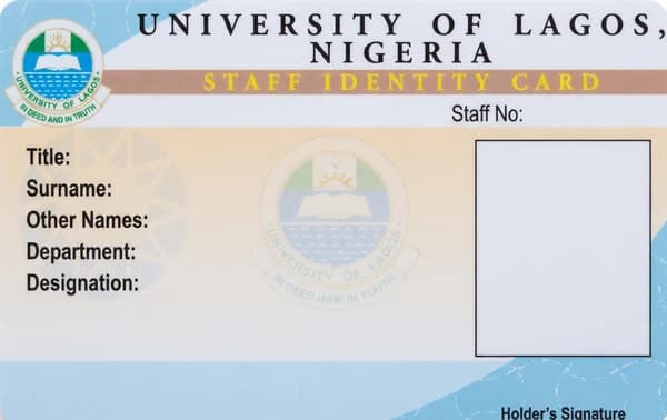 University of Lagos RFID card produced by CampusRFID