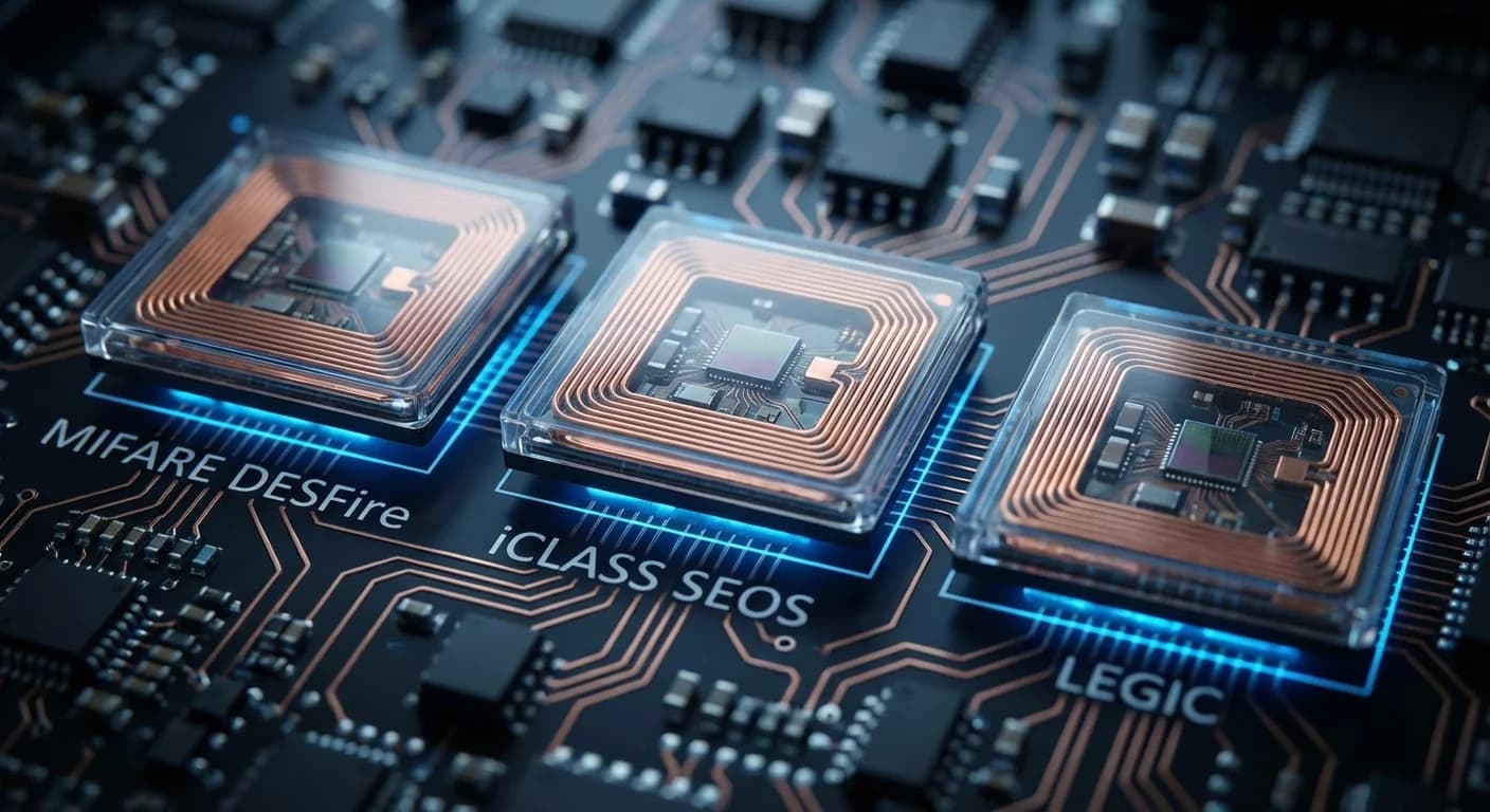 MIFARE DESFire EV3 vs iCLASS vs SEOS: Vergleichsleitfaden für Campuskarten-Chiptechnologie