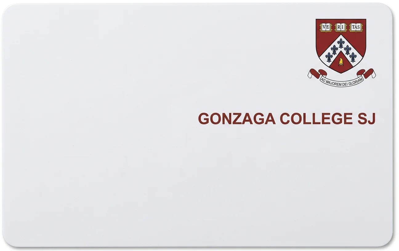 Gonzaga College SJ RFID card produced by CampusRFID