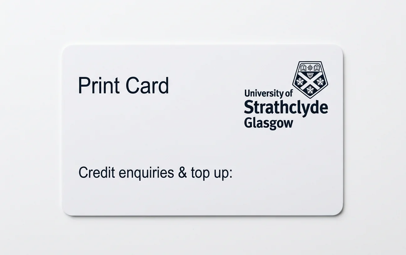 University of Strathclyde RFID card produced by CampusRFID