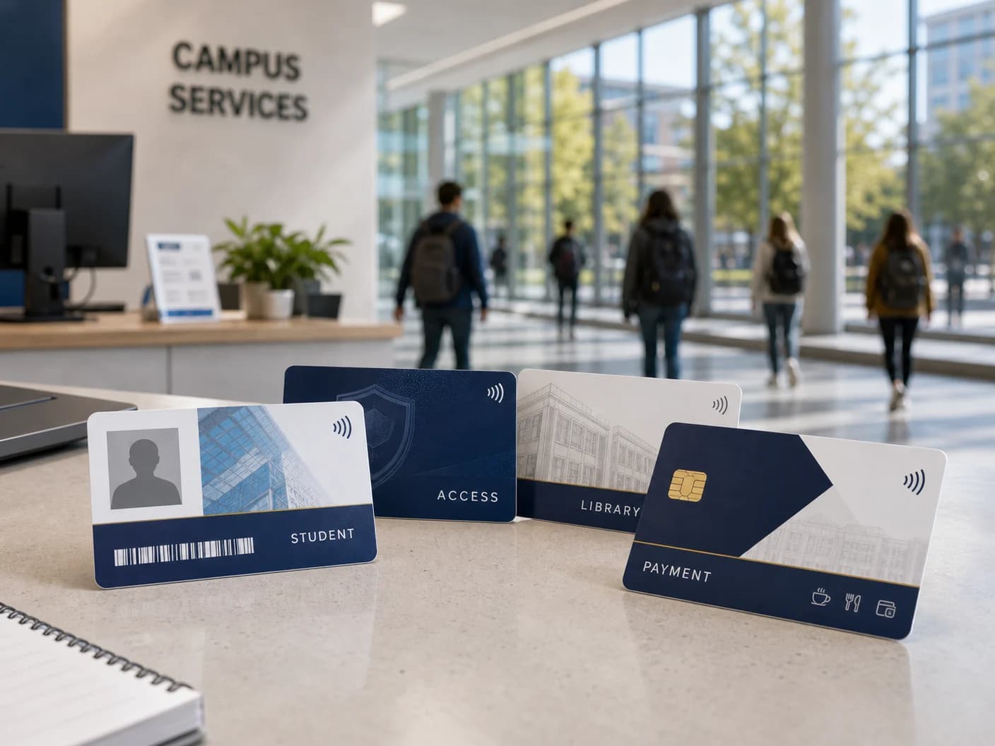University RFID campus cards for student identification and access control